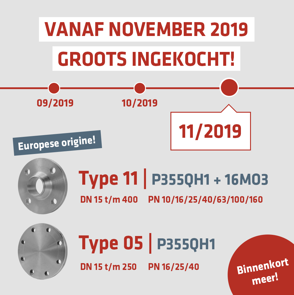 P355QH1 + 16Mo3 flenzen op voorraad