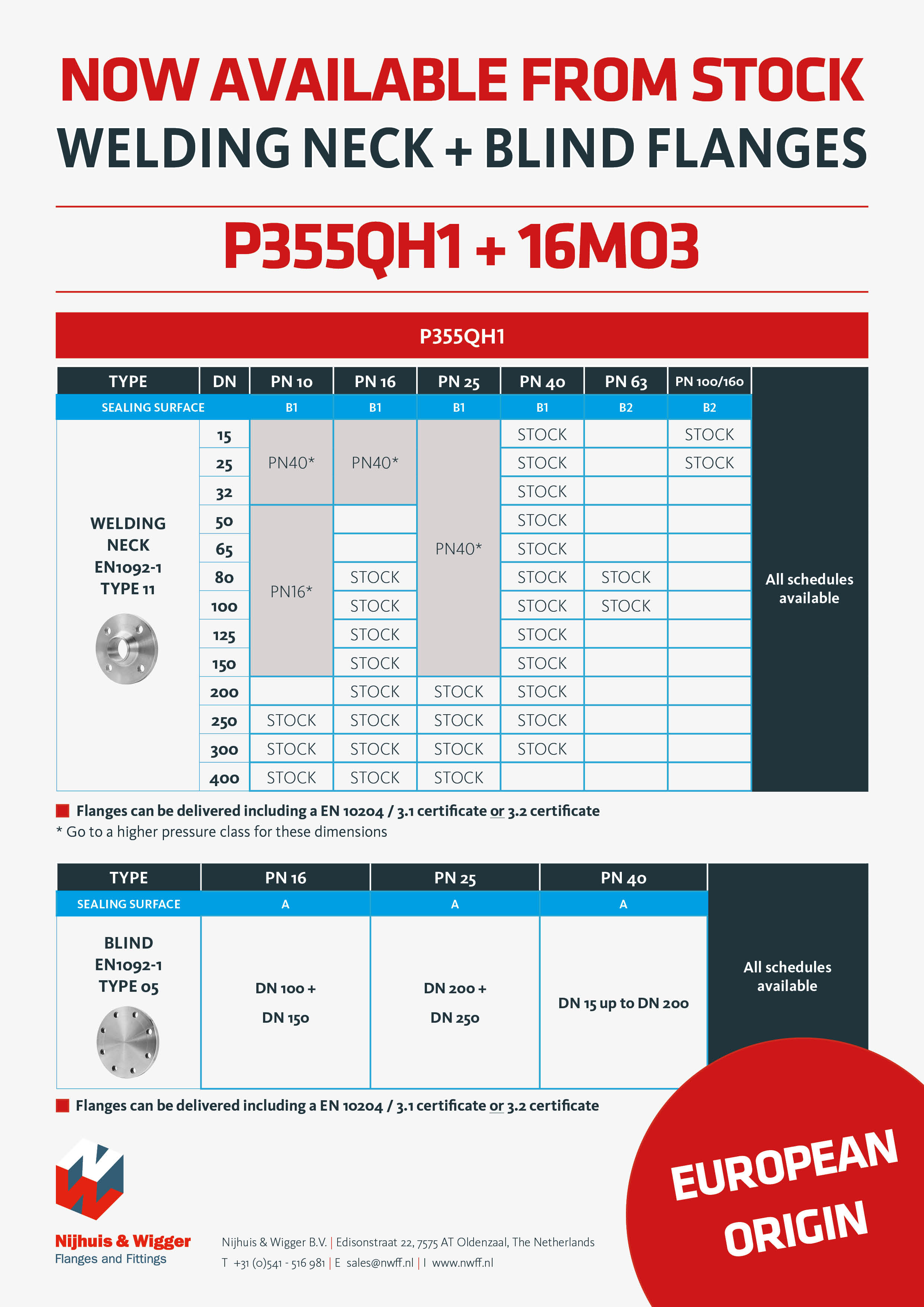 Flyer P355QH1 + 16Mo3